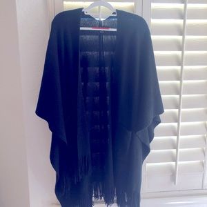 Thin black sweater wrap- one size fits all.